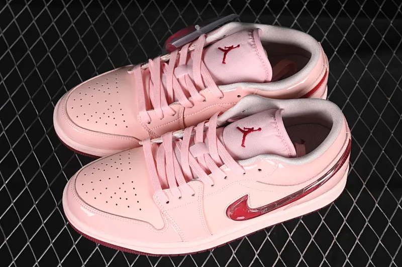 All categories Air Jordan Jordan series basketball shoes Air Jordan 1 Low Air Jordan 1 Low AJ1 Joe 1 Valentine's Day Jelly Pink Low-top cultural basketball shoes HF3174-600